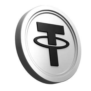 Tether USDT coin graphic featured in the trust section for the trading community